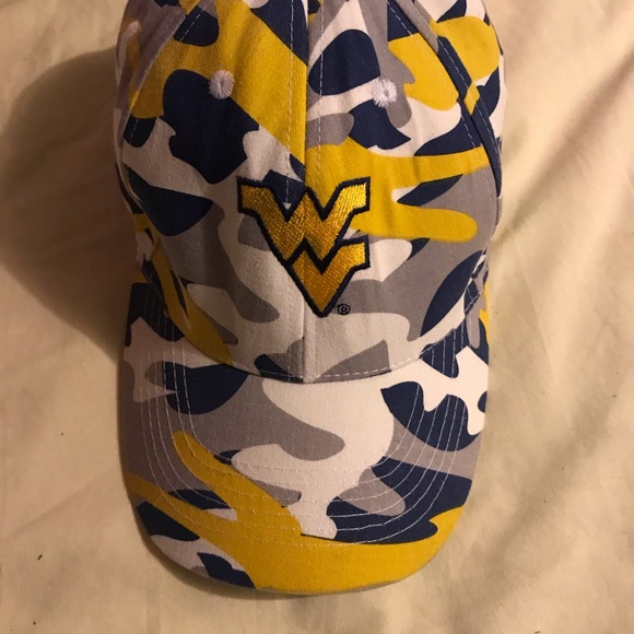 West Virginia blue & yellow camo hat - Picture 1 of 5